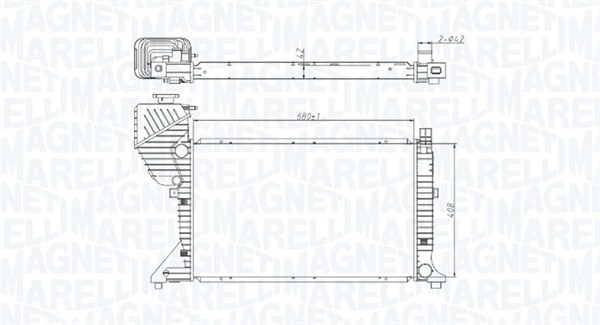 Радиатор охлаждение двигателя MAGNETI MARELLI 350213177400
