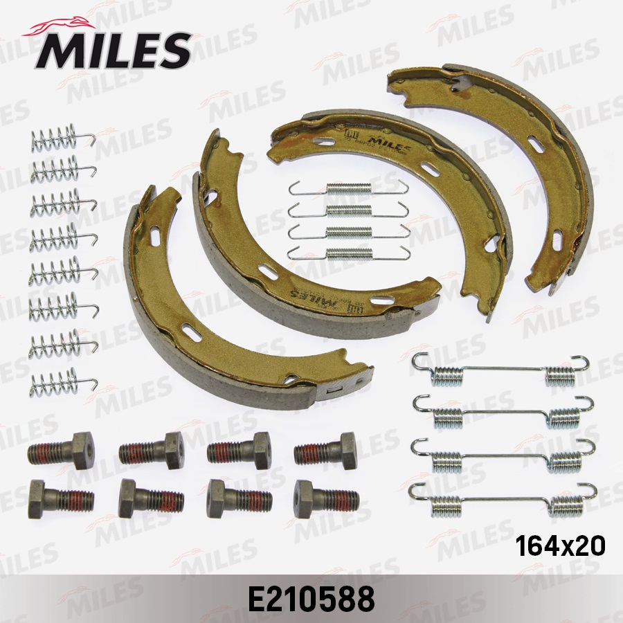 Комплект тормозных колодок стояночная тормозная система MILES E210588