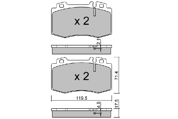 Комплект тормозных колодок дисковый тормоз premium advics by aisin AISIN BPMB-1006