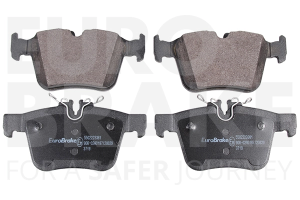 Комплект тормозных колодок дисковый тормоз EUROBRAKE 5502223381