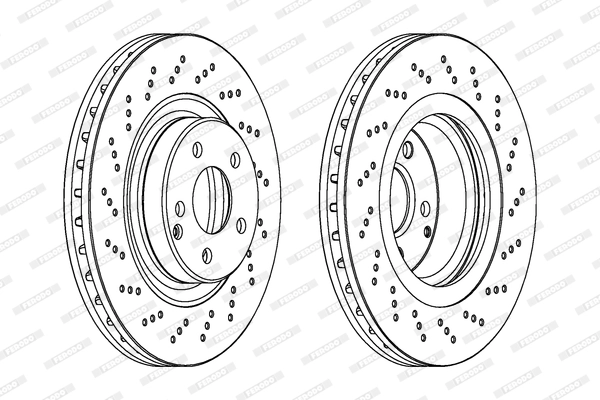 Тормозной диск premier coat+ disc FERODO DDF1458C-1