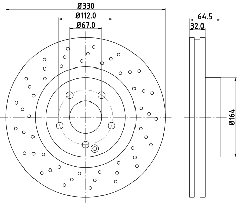 Тормозной диск pro HELLA/BEHR/PAGID 8DD 355 109-471