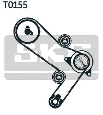 Комплект ремня грм SKF VKMA 02986