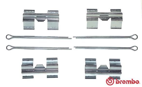Комплектующие колодки дискового тормоза prime line BREMBO A 02 257