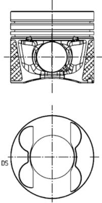 Поршень KOLBENSCHMIDT 41713630