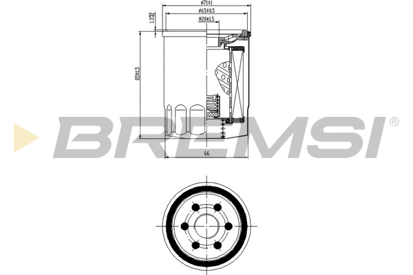 Масляный фильтр BREMSI FL0144