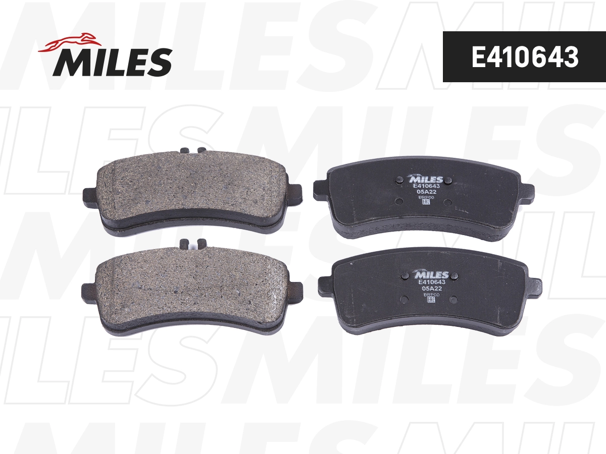 Комплект тормозных колодок дисковый тормоз MILES E410643