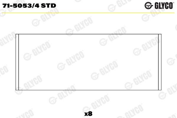 Шатунный подшипник GLYCO 71-5053/4 STD