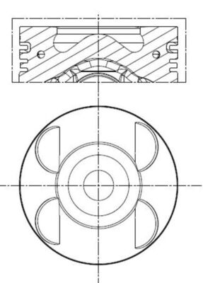 Поршень MAHLE/KNECHT 001 PI 00105 000