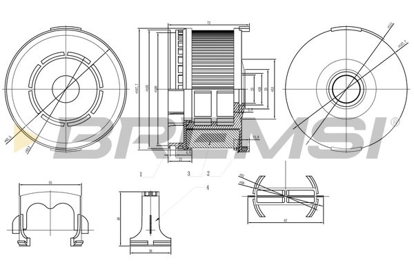 Топливный фильтр BREMSI FE0808