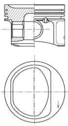 Поршень KOLBENSCHMIDT 41754610
