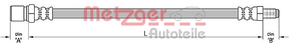 Тормозной шланг METZGER 4110487