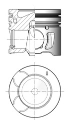 Поршень KOLBENSCHMIDT 41251600