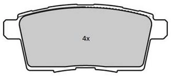 Комплект тормозных колодок дисковый тормоз FREMAX FBP-1842