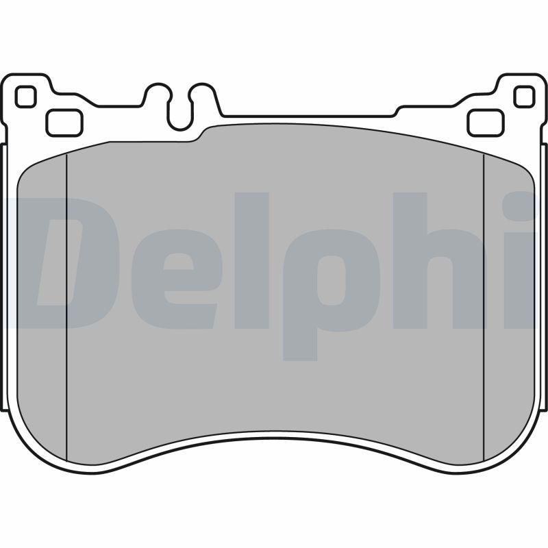 Комплект тормозных колодок дисковый тормоз DELPHI LP2445