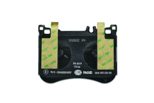Комплект тормозных колодок дисковый тормоз HELLA/BEHR/PAGID 8DB 355 020-581