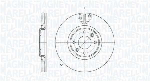 Тормозной диск MAGNETI MARELLI 361302040502