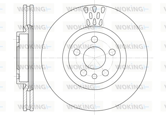Тормозной диск WOKING D6305.11