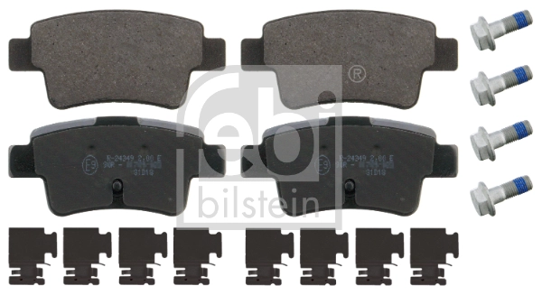 Комплект тормозных колодок дисковый тормоз FEBI BILSTEIN 16880