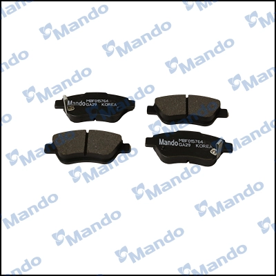 Комплект тормозных колодок дисковый тормоз MANDO MBF015764