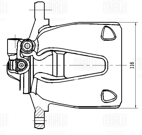 Тормозной суппорт TRIALLI CF 162109