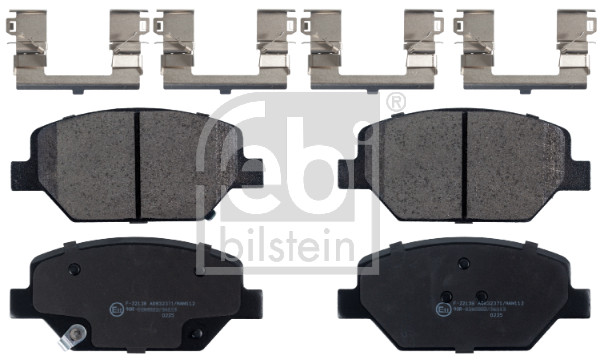 Комплект тормозных колодок дисковый тормоз FEBI BILSTEIN 116248