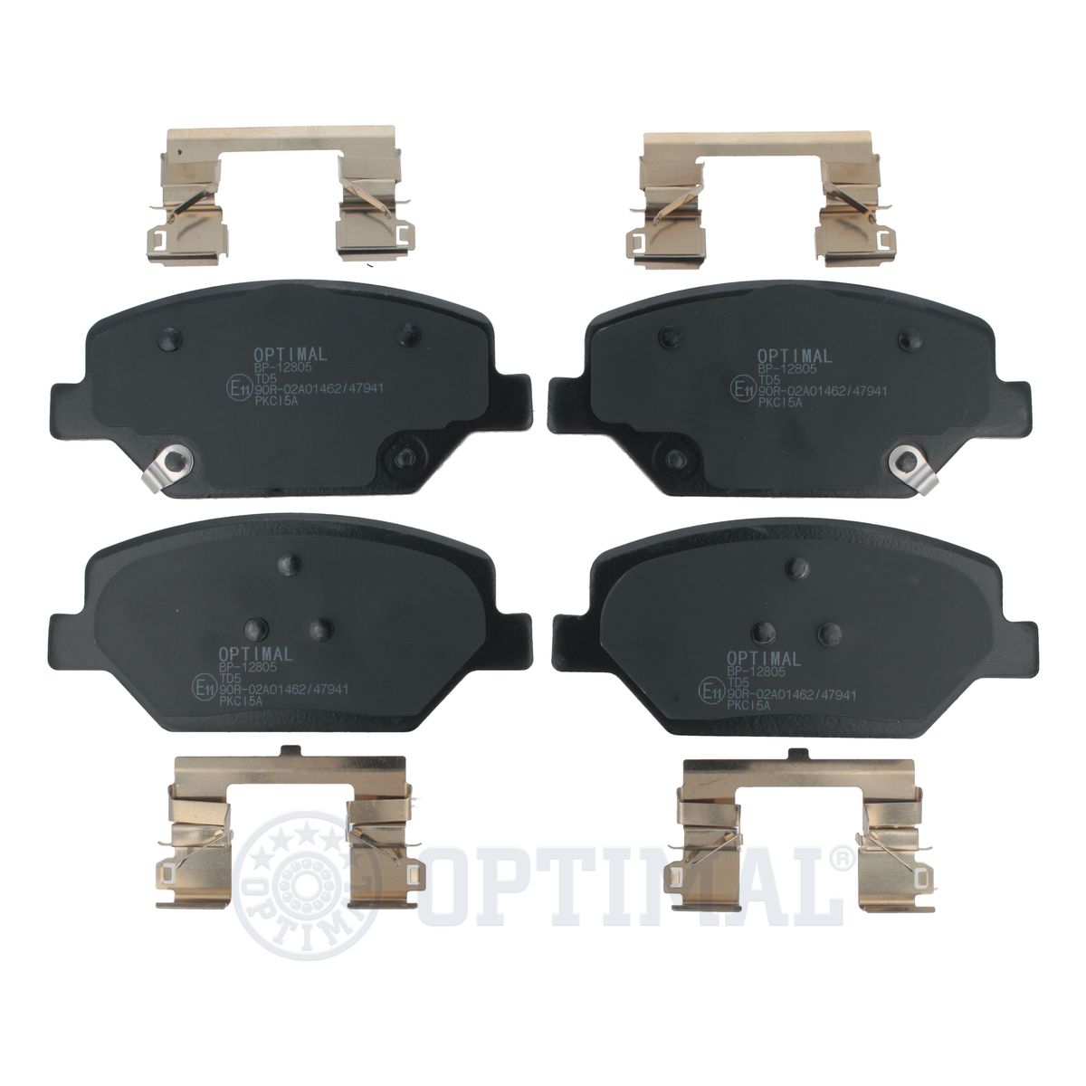 Комплект тормозных колодок дисковый тормоз OPTIMAL BP-12805