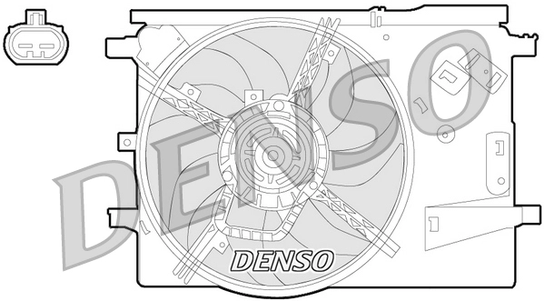 Вентилятор охлаждение двигателя DENSO DER09053