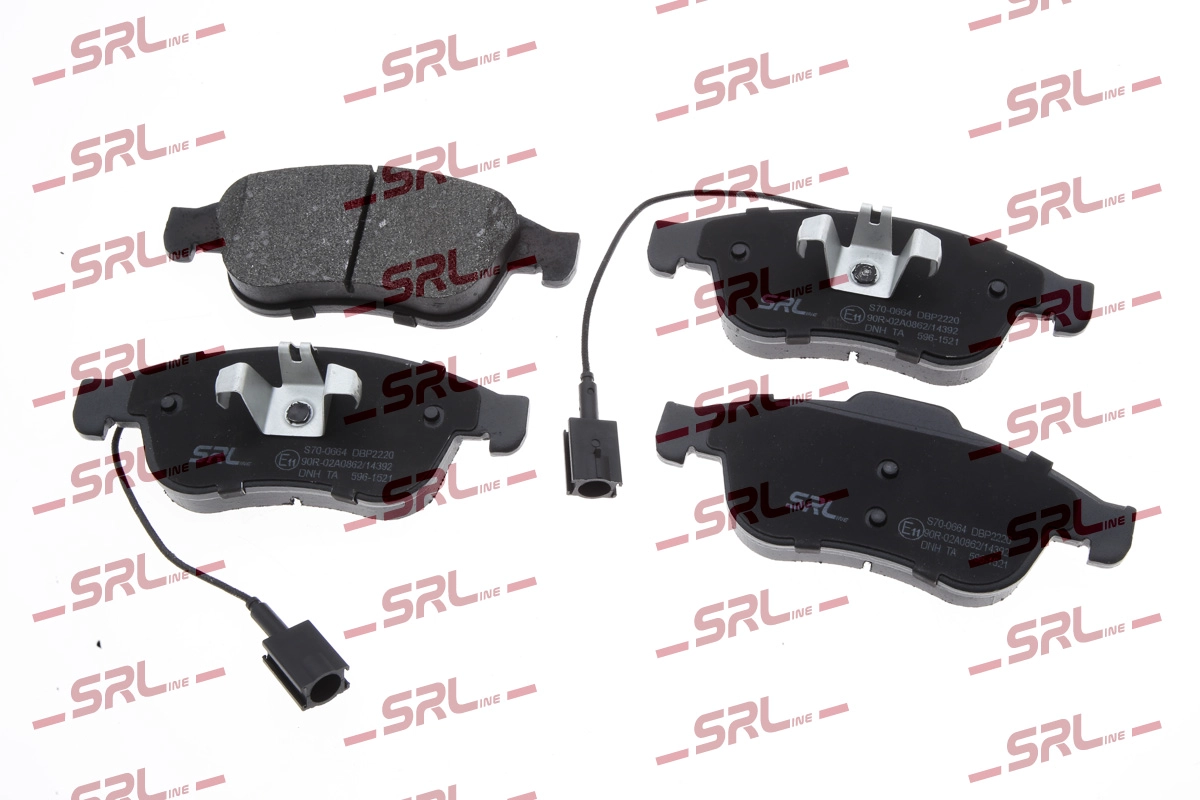 Комплект тормозных колодок дисковый тормоз SRLINE S70-0664