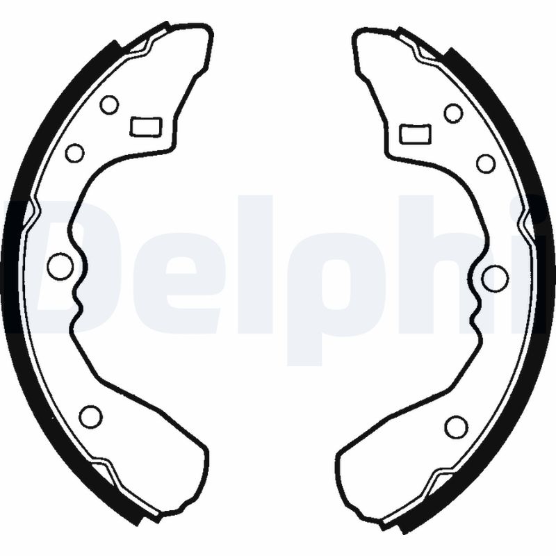 Комплект тормозных колодок DELPHI LS1324