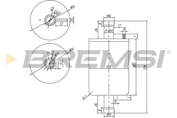 Топливный фильтр BREMSI FE0037