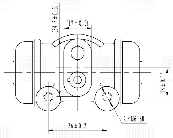 Колесный тормозной цилиндр TRIALLI CF 2107