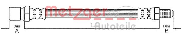 Тормозной шланг METZGER 4111149