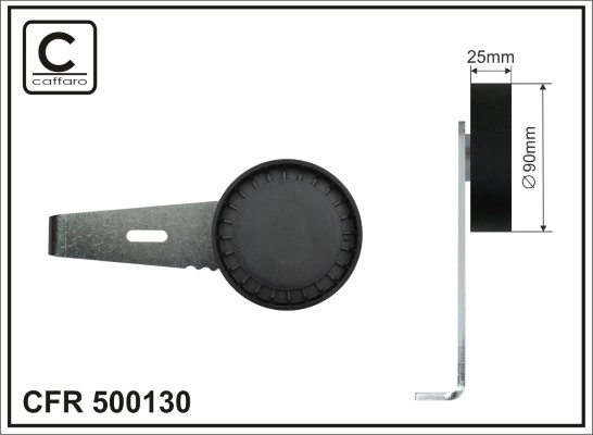 Натяжитель ремня клиновой зубча CAFFARO 500130