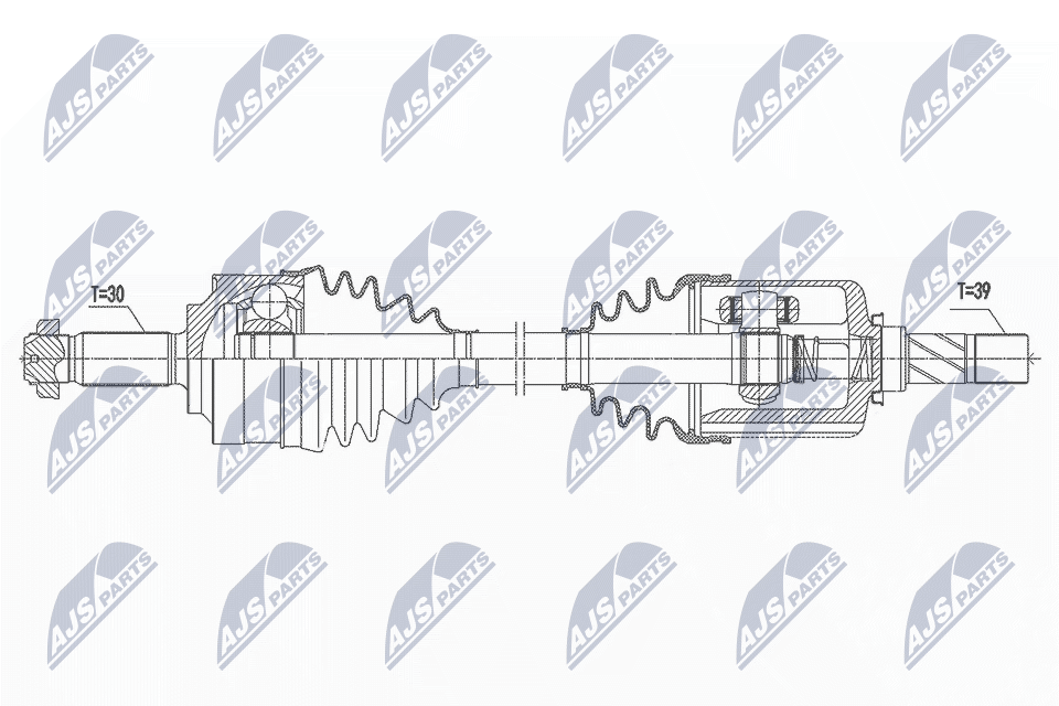 Приводной вал NTY NPW-ME-150