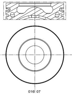 Поршень MAHLE/KNECHT 016 07 21