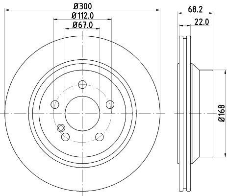 Тормозной диск pro high carbon HELLA/BEHR/PAGID 8DD 355 129-791