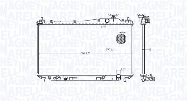 Радиатор охлаждение двигателя MAGNETI MARELLI 350213182700