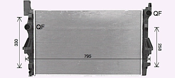 Радиатор охлаждение двигателя AVA QUALITY COOLING MS2731
