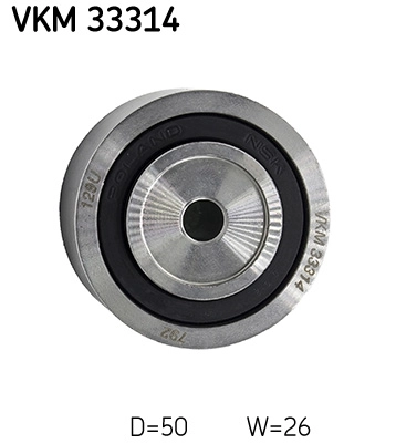 Паразитный / ведущий ролик поликлиновой ремень SKF VKM 33314