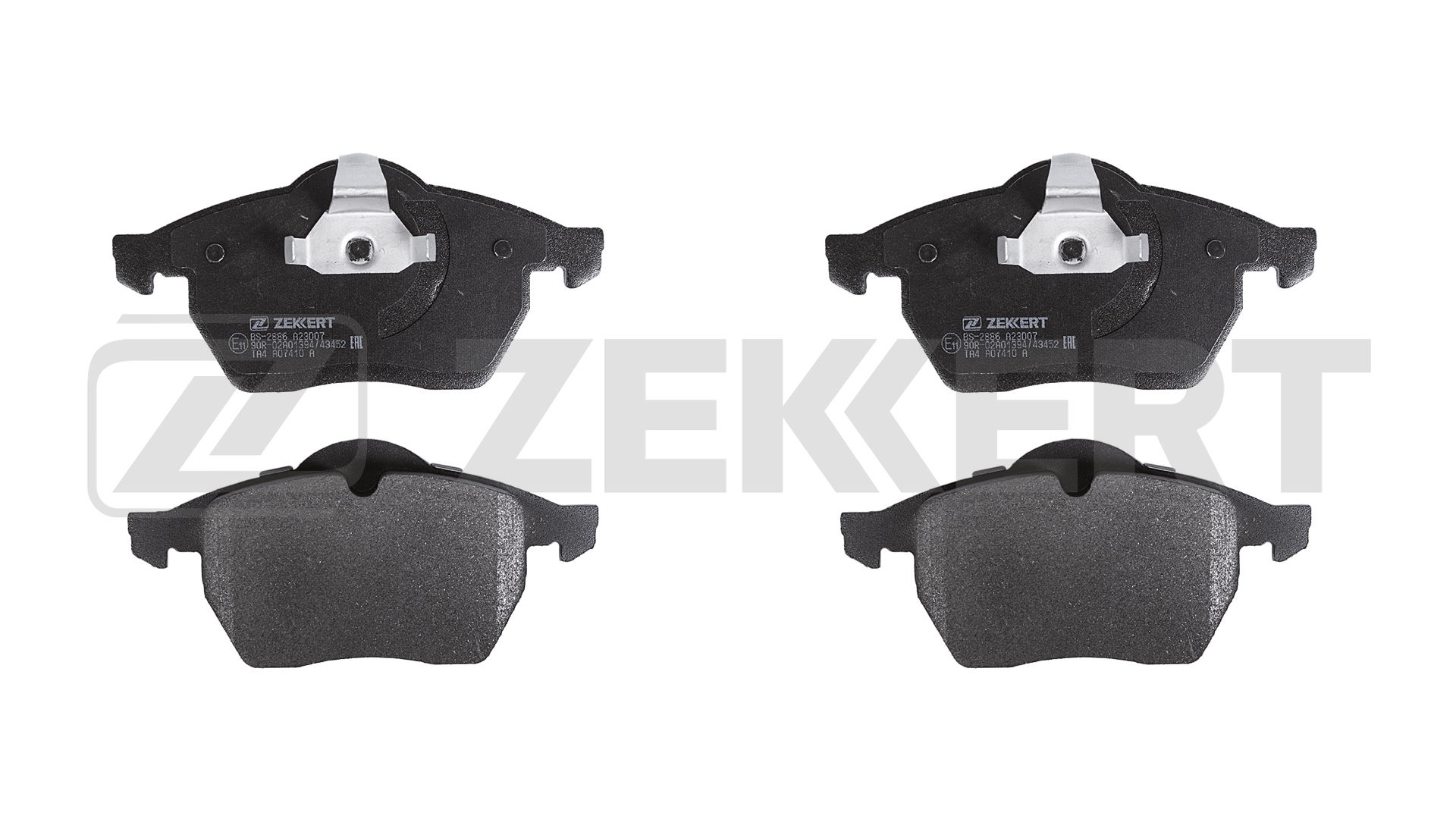 Комплект тормозных колодок дисковый тормоз ZEKKERT BS-2886