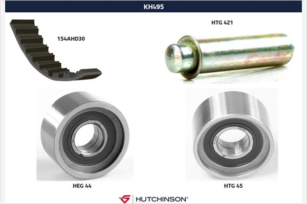 Комплект ремня грм HUTCHINSON KH 495