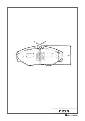 Комплект тормозных колодок дисковый тормоз MK KASHIYAMA D1277H