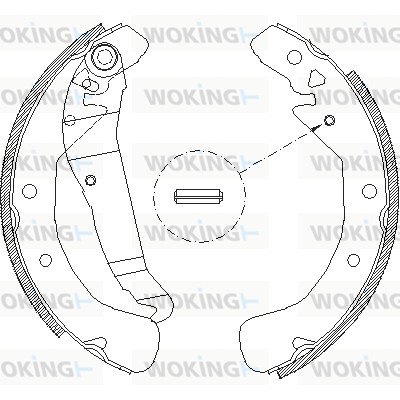 Тормозные колодки WOKING Z4422.00