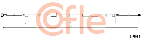 Тросик cтояночный тормоз COFLE 92.1.FI033