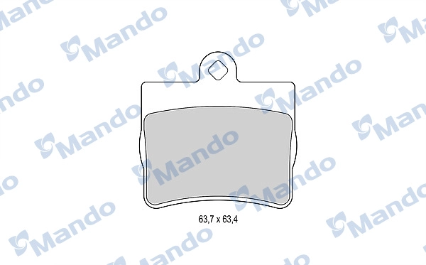 Комплект тормозных колодок дисковый тормоз MANDO MBF015990