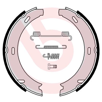Комплект тормозных колодок стояночная тормозная система essential line BREMBO S 50 507