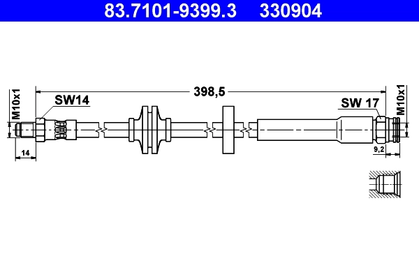 Тормозной шланг ATE 83.7101-9399.3