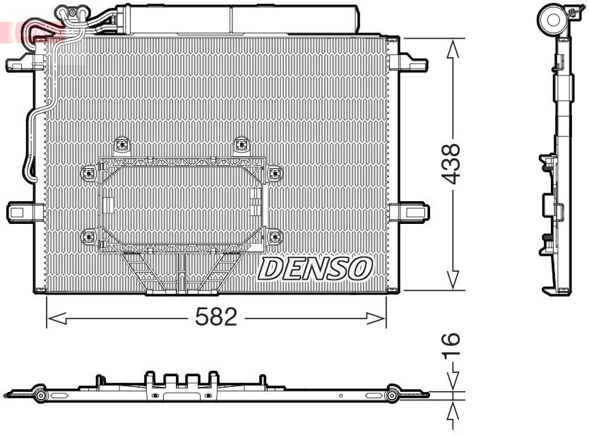 Конденсатор кондиционер DENSO DCN17065