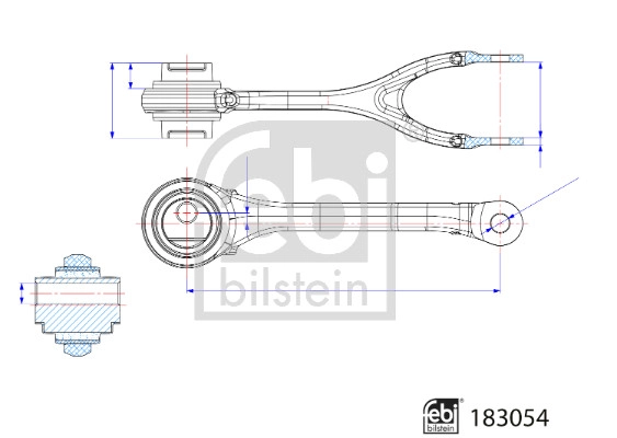 Рычаг независимой подвески колеса подвеска колеса FEBI BILSTEIN 183054